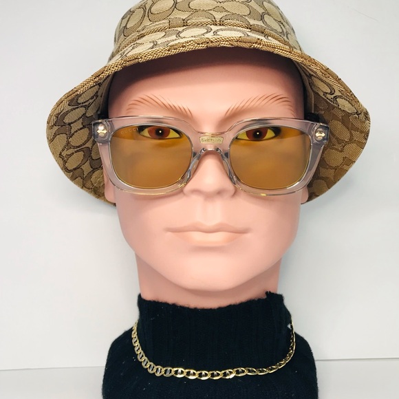 💯 - New Authentic ucci Brown Sunglasses GG0181S 004 50. - Picture 4 of 17